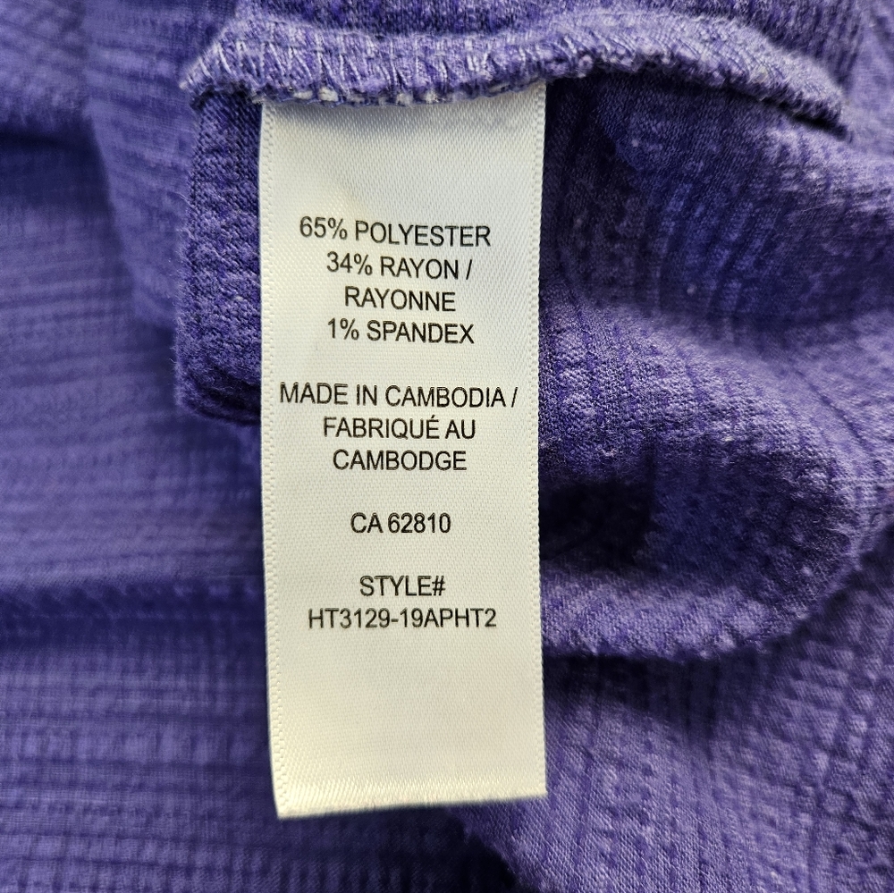 Ricki's Purple Cap Sleeve Top with crochet accent Small - Picture 8 of 10